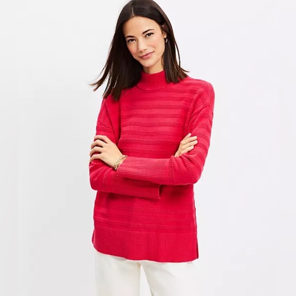 Loft Women's Red Sweater - Picture 1 of 6